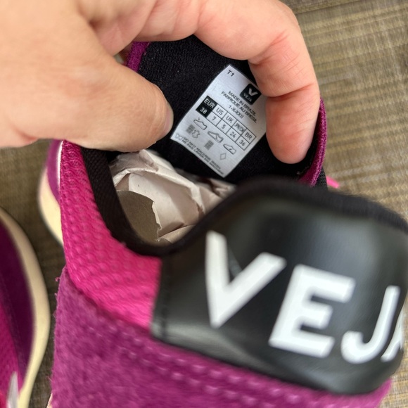 VEJA 7 38 RIO BRANCO ALVEOMESH LOTUS WHITE PINK PURPLE SNEAKERS SUEDE LEATHER - Picture 9 of 9
